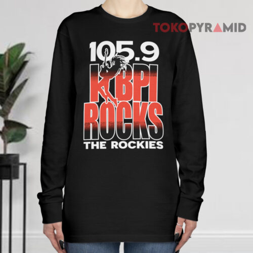 Vintage 105 9 Kbpi Rocks The Rockies Long sleeved