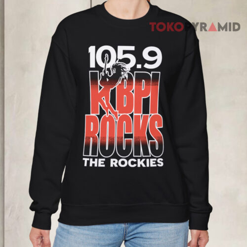 Vintage 105 9 Kbpi Rocks The Rockies Sweatshirt
