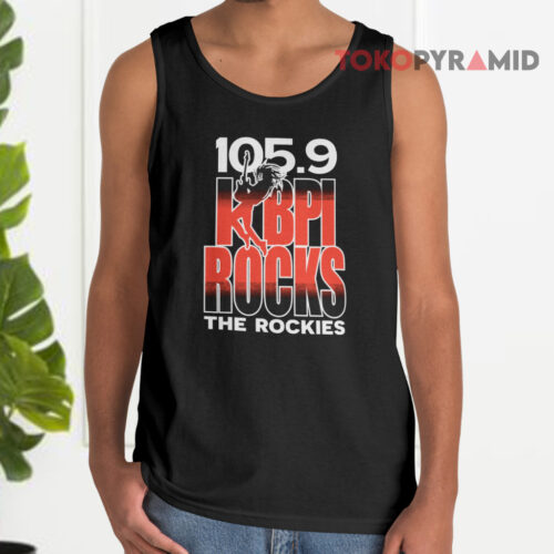 Vintage 105 9 Kbpi Rocks The Rockies Tank Top