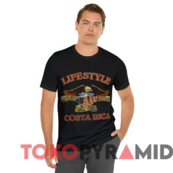 Vintage 1903 Life Style Harley Davidson Costa Rica T shirt Black T shirt