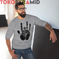 Vintage 1942 1995 Jerry Garcia Handprint Shirt