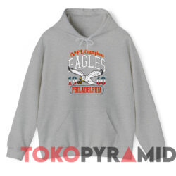 Vintage 1960 Philadelphia Eagles Nfl Champions T shirt Grey Hoodie