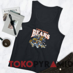 Vintage 1968 Chicago Bears NFL Football T-shirt 4 Vintage 1968 Chicago Bears Nfl Football T shirt Black TankTop