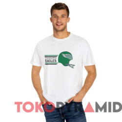 Vintage 1970s Philadelphia Eagles Helmet T shirt White T shirt