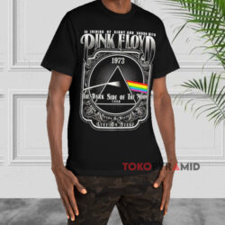 Vintage 1973 Pink Floyd An Evening Of Sight And Sound Black T shirt