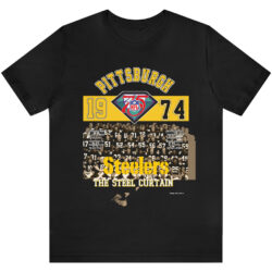 Vintage 1974 Pittsburgh Steelers The Steel Curtain T-shirt 5 Vintage 1974 Pittsburgh Steelers The Steel Curtain T shirt