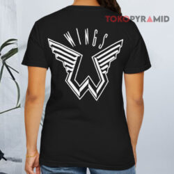 Vintage 1975 Wings Over America Showco Tour Shirt 2 Vintage 1975 Wings Over America Showco Tour T shirt Back