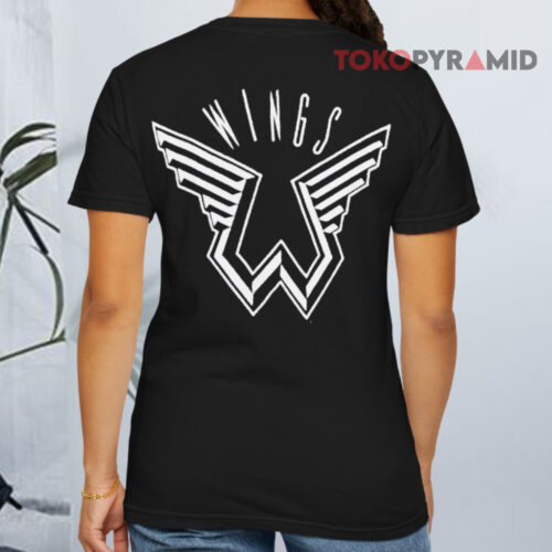 Vintage 1975 Wings Over America Showco Tour T shirt Back Vintage 1975 Wings Over America Showco Tour T shirt Back
