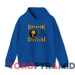 Vintage 1976 Pittsburgh Steelers Super Bowl X Champions T-shirt 3 Vintage 1976 Pittsburgh Steelers Super Bowl X Champions T shirt Blue Hoodie