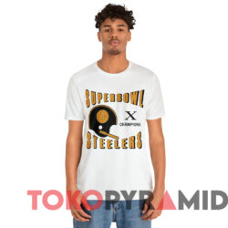 Vintage 1976 Pittsburgh Steelers Super Bowl X Champions T shirt White T shirt