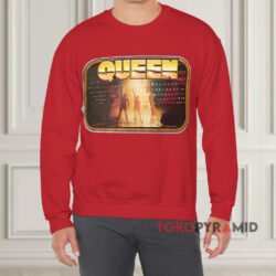 Vintage 1976 Queen Freddie Mercury Shirt 2 Vintage 1976 Queen Freddie Mercury Red Sweatshirt