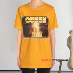 Vintage 1976 Queen Freddie Mercury Yellow T shirt