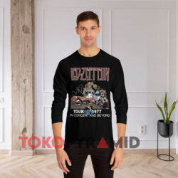 Vintage 1977 Led Zeppelin In Concert And Beyond Shirt 4 Vintage 1977 Led Zeppelin In Concert And Beyond Black Long sleeved