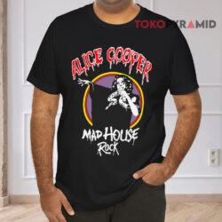 Vintage 1979 Alice Cooper Madhouse Rock Black T shirt
