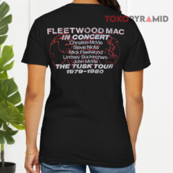 Vintage 1979 Fleetwood Mac The Tusk Tour Shirt 2 Vintage 1979 Fleetwood Mac The Tusk Tour T shirt Back