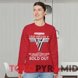 Vintage 1979 Van Halen Electric Factory Concerts T-shirt 2 Vintage 1979 Van Halen Electric Factory Concerts T shirt Red Sweatshirt