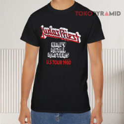Vintage 1980 Judas Priest Heavy Metal Masters Tour Black T shirt