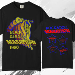 Vintage 1980 Rock N Roll Marathon Concert T shirt