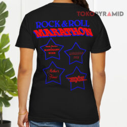 Vintage 1980 Rock N Roll Marathon Concert T shirt Back