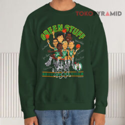 Vintage 1980s Boston Celtics Green Stuff Caricature Sweatshirt