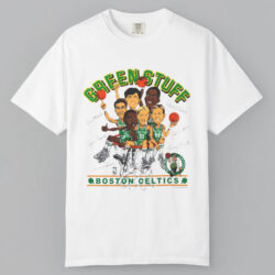 Vintage 1980s Boston Celtics Green Stuff Caricature T shirt