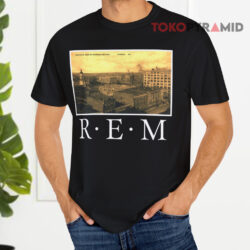 Vintage 1980s Rem Birds Eye Athens Georgia Black T shirt