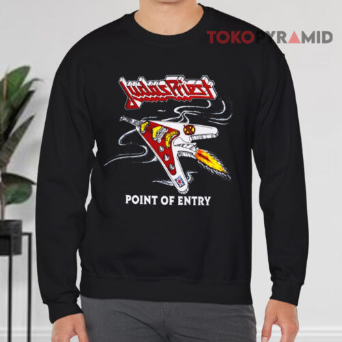 Vintage 1981 Judas Priest Point Of Entry Tour Sweatshirt Back