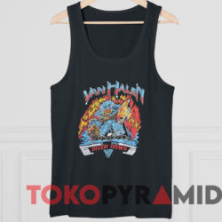 Vintage 1982 Van Halen Diver Down T-shirt 4 Vintage 1982 Van Halen Diver Down T shirt Black TankTop