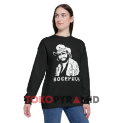 Vintage 1983 Hank Williams Jr. Bocephus Shirt Double Sided 3 Vintage 1983 Hank Williams Jr Bocephus Black Sweatshirt Front
