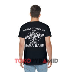 Vintage 1983 Hank Williams Jr. Bocephus Shirt Double Sided 2 Vintage 1983 Hank Williams Jr Bocephus Black T shirt Back