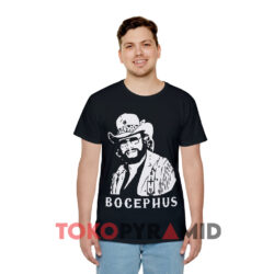 Vintage 1983 Hank Williams Jr Bocephus Black T shirt Front