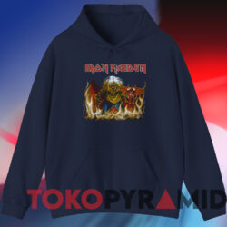 Vintage 1983 Iron Maiden Purgatory Concert T-Shirt 3 Vintage 1983 Iron Maiden Purgatory Concert T shirt Navy Hoodie
