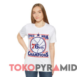 Vintage 1983 Philadelphia 76ers Nba Champions T shirt White T shirt