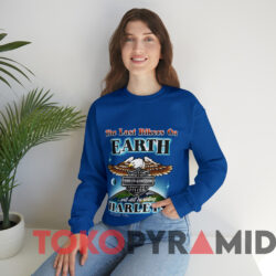 Vintage 1984 Harley Davidson The Last Bikers On Earth T shirt Blue Sweatshirt