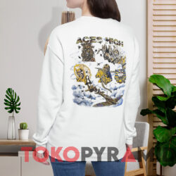Vintage 1984 Iron Maiden Aces High T-shirt 3 Vintage 1984 Iron Maiden Aces High T shirt White Sweatshirt