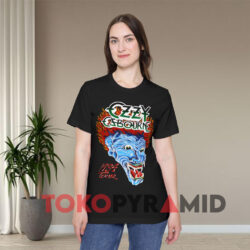 Vintage 1984 Ozzy Osbourne Tattoo Shirt Double Sided 1 Vintage 1984 Ozzy Osbourne Tattoo Black T shirt Front