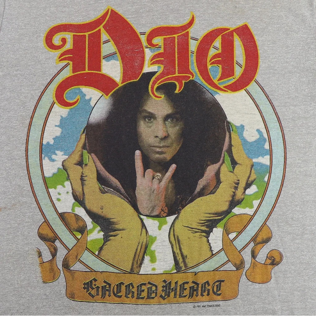 Vintage 1985 Dio Sacred Heart Shirt Front Vintage 1985 Dio Sacred Heart Shirt Front
