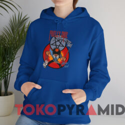Vintage 1985 Motley Crue Allister Fiend Theatre Of Pain T shirt Blue Hoodie