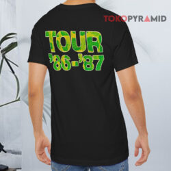 Vintage 1986 Alice Cooper Constrictor Tour T shirt Back