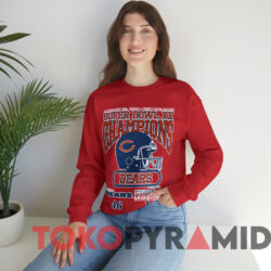 Vintage 1986 Chicago Bears NFL Super Bowl T-Shirt 3 Vintage 1986 Chicago Bears Nfl Super Bowl T shirt Red Sweatshirt