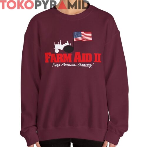 Vintage 1986 Farm Aid II Keep America Growing Shirt