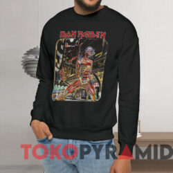 Vintage 1986 Iron Maiden Somewhere In Time T shirt Black Sweatshirt
