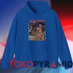 Vintage 1986 Iron Maiden Somewhere In Time T shirt Blue Hoodie