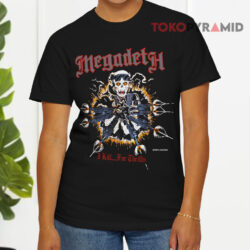 Vintage 1986 Megadeth Dave Mustaine I Kill For Thrills Tour Black T shirt