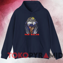 Vintage 1986 Van Halen 5150 Tour T shirt Navy Hoodie