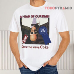 Vintage 1987 Coke Max Headroom Catch The Wave White T shirt