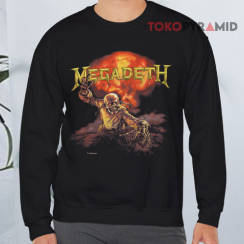 Vintage 1987 Megadeth Muskel Sweatshirt Front