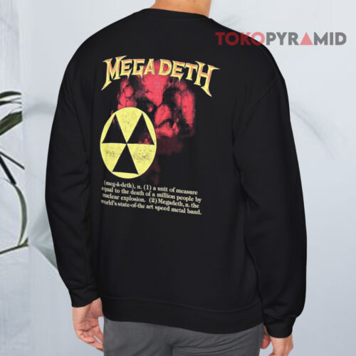 Vintage 1987 Megadeth Muskel Sweatshirt back