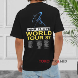 Vintage 1987 Pink Floyd Momentary Lapse Of Reason Tour Shirt 2 Vintage 1987 Pink Floyd Momentary Lapse Of Reason Tour Black T shirt Back