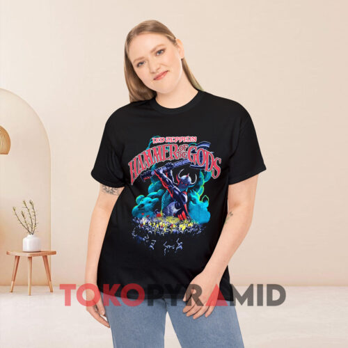 Vintage 1988 Led Zeppelin Hammer Of The Gods Black T shirt